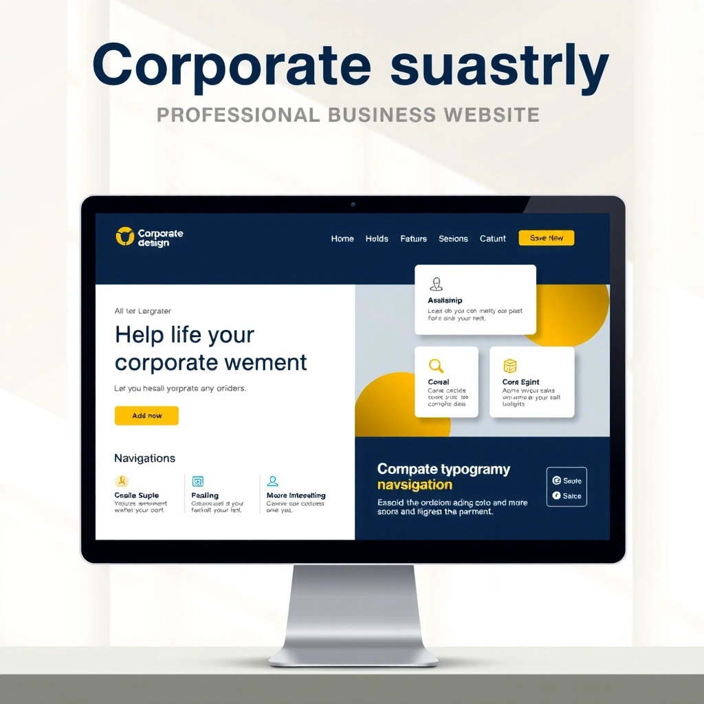 Korporátní webové rozhraní s profesionálním designem